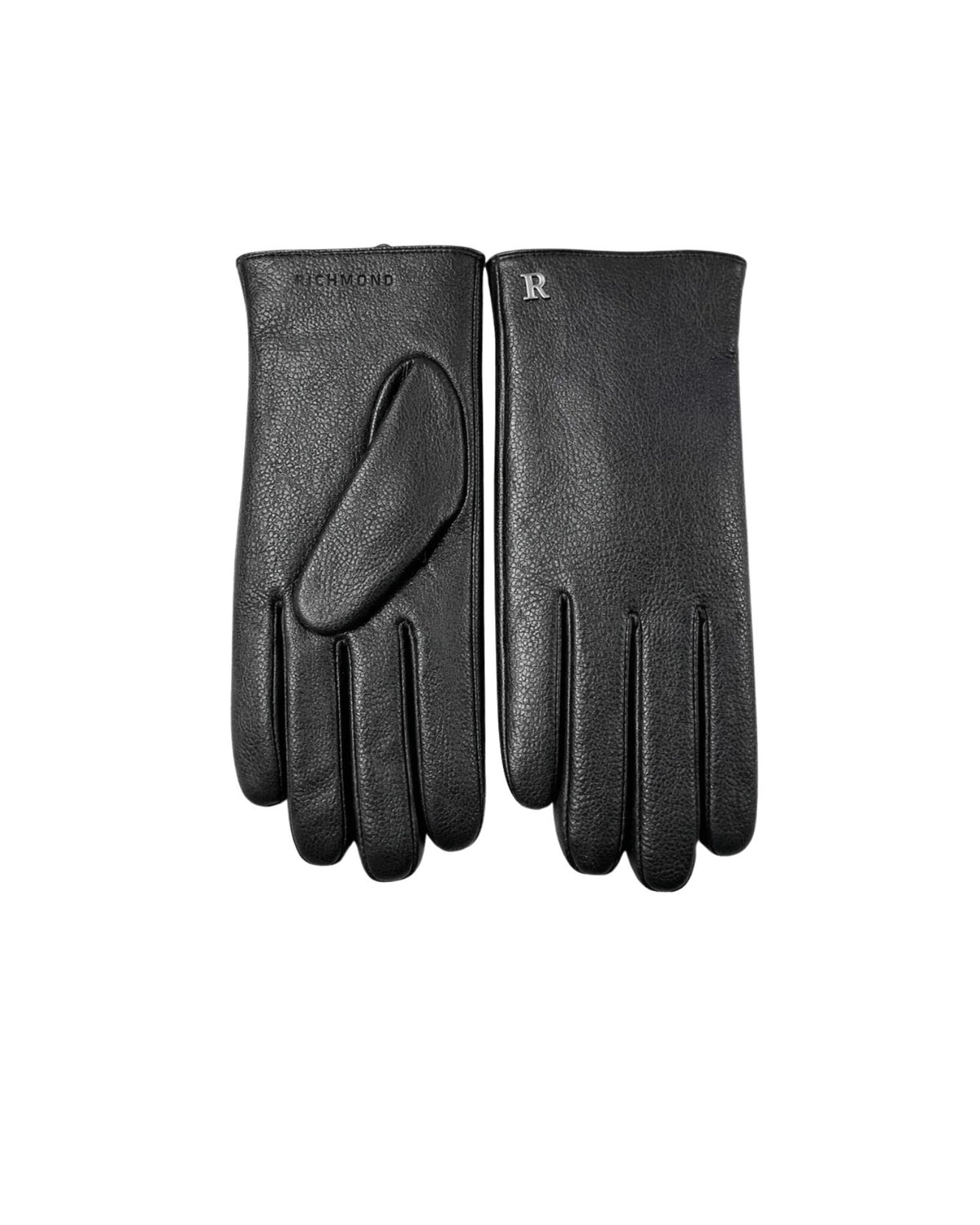 Guanti in Pelle con Logo e Scritta Impressa