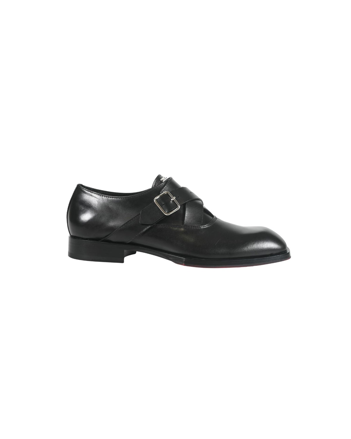 Scarpe Monk Strap in Pelle con Cinturini Incrociati
