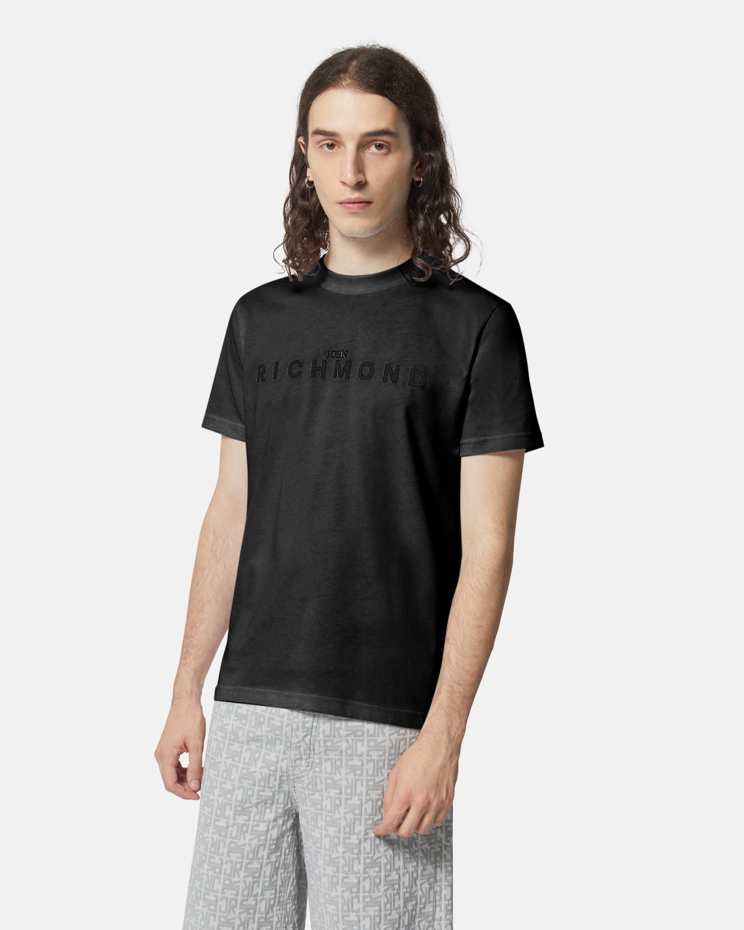 White T-shirt with John Richmond logo