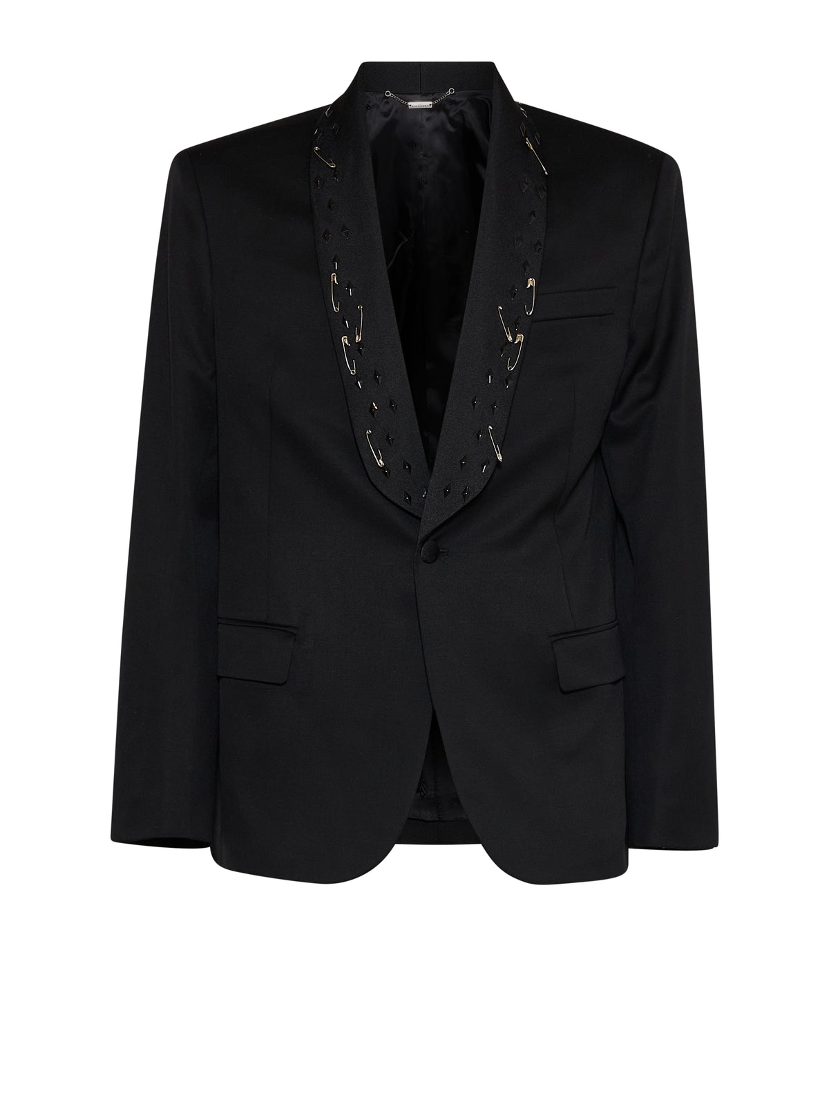 Tailored jacket with decorated lapel – John Richmond