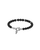 Bracciale John Richmond con sfere e anelli con dettagli brillanti su sfondo bianco