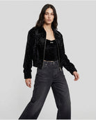 Blouson con Ricami e Borchie