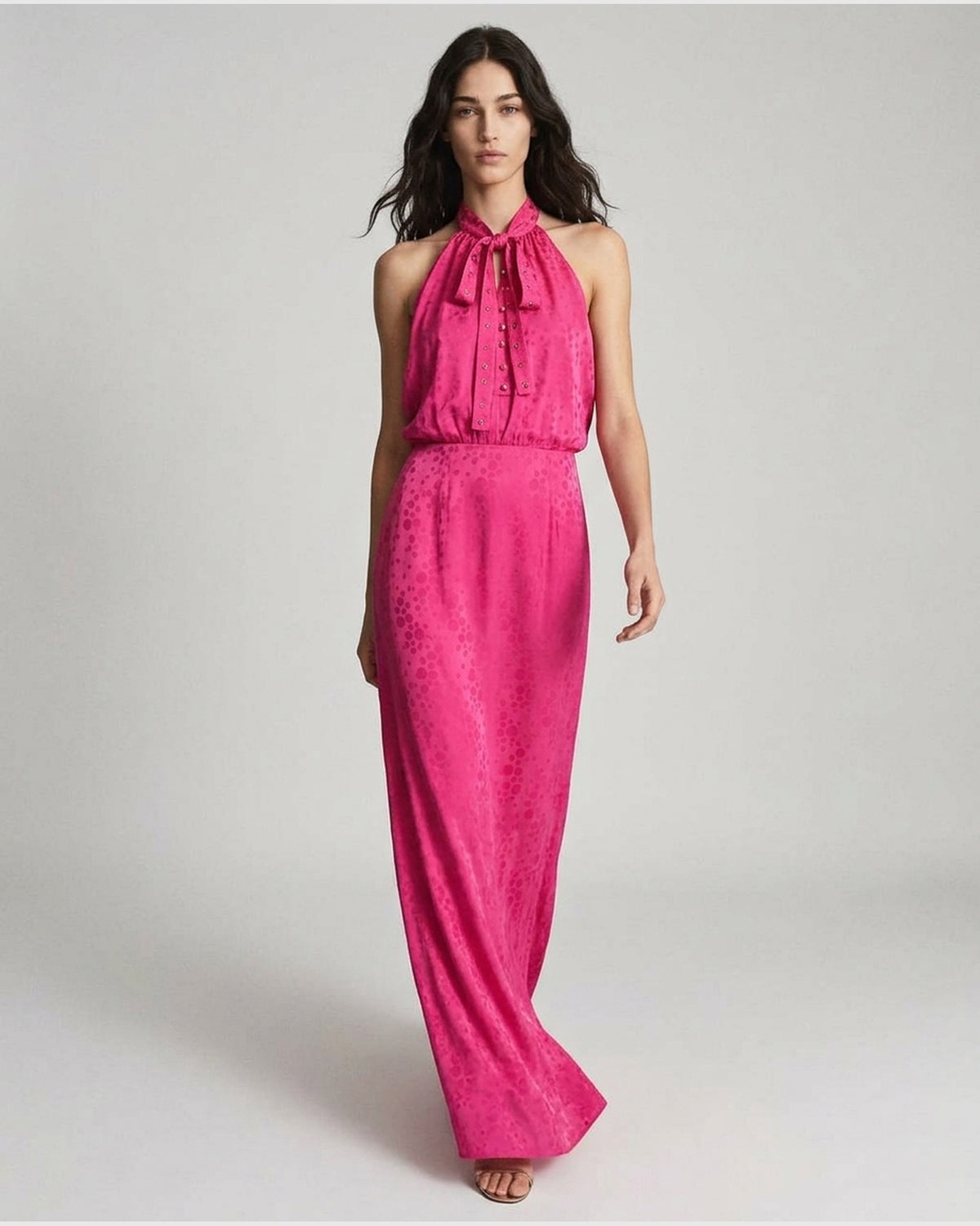 Abito Lungo Halter-Neck
