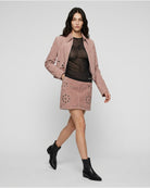 Minigonna in Pelle con Borchie