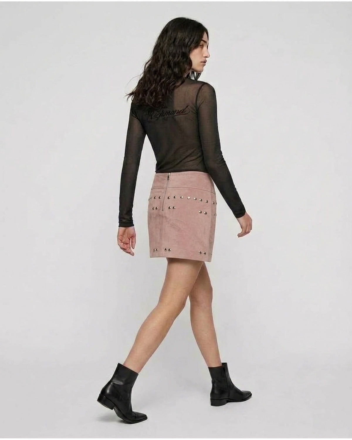 Minigonna in Pelle con Borchie