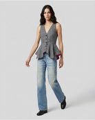 Gilet Sartoriale Principe di Galles con Baschina