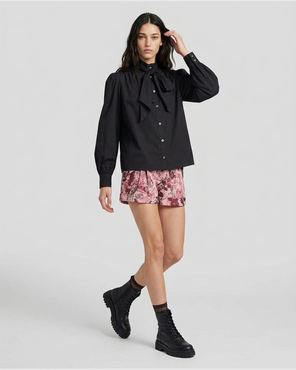 Camicia con Fiocco Lavallière