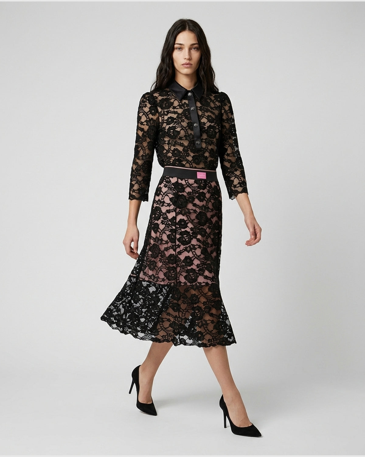 Camicia in Pizzo Floreale