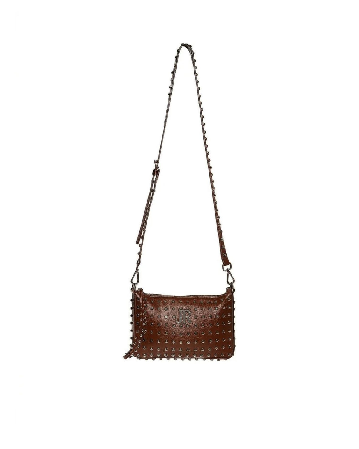 Borsa a Tracolla con Borchie Metalliche e Logo JR