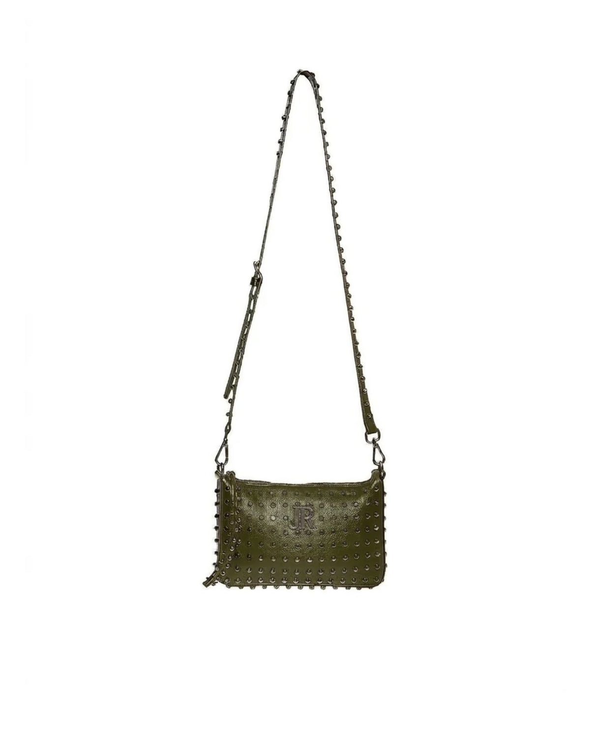 Borsa a Tracolla con Borchie Metalliche e Logo JR