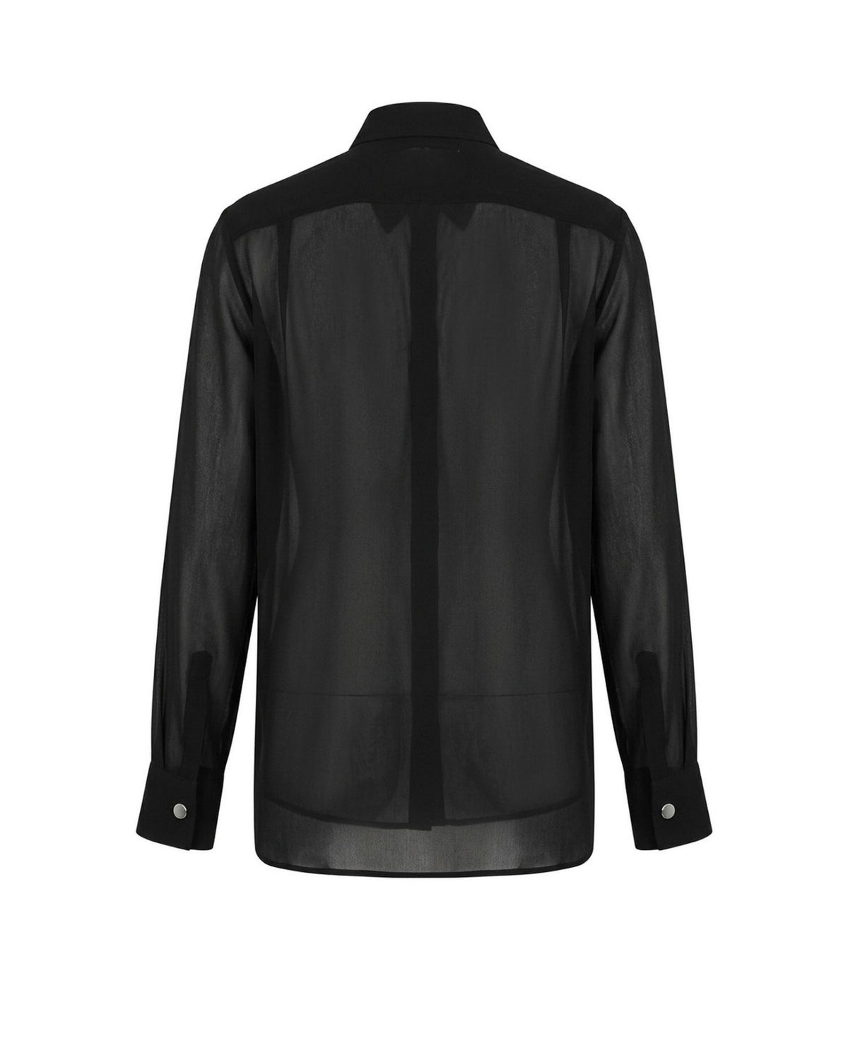 Camicia in Seta con Rouches e Pizzo
