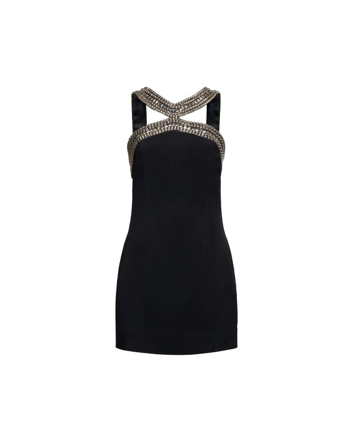 Abito corto con dettagli gioiello Abito