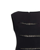 Abito Corto con Inserti Cut-Out Abito