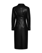 Abito midi con zip frontale e arricciatura frontale Abito