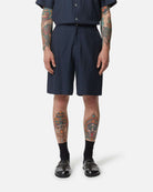 Bermuda a vita alta con design minimal e tessuto lavorato Bermuda