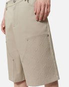 Bermuda con dettagli ricamati e design oversize Bermuda