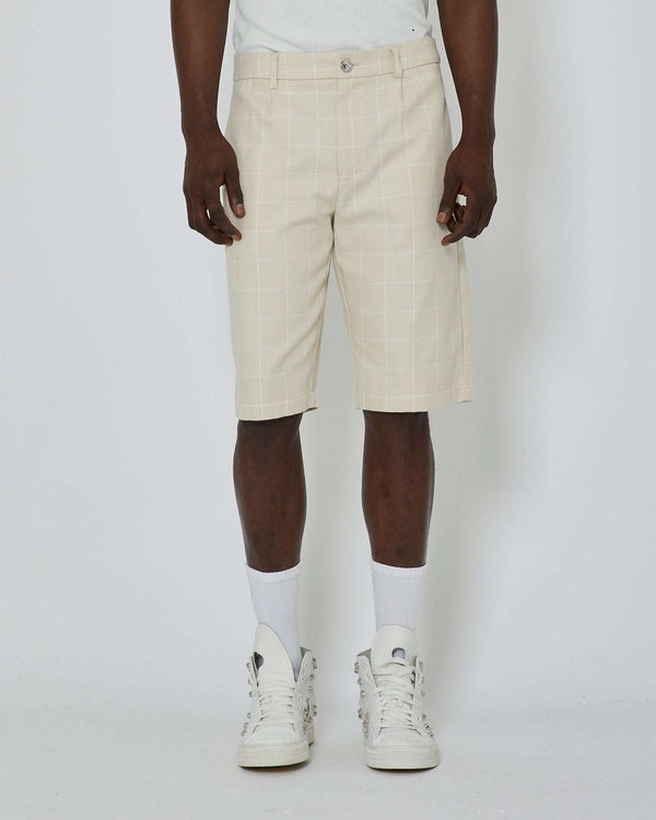 Bermuda shorts with check pattern