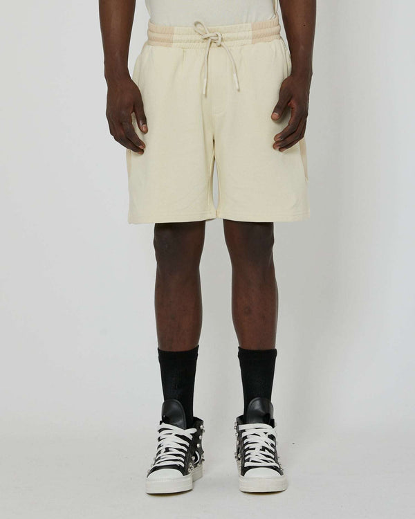Bermuda shorts with printed logo on the front
