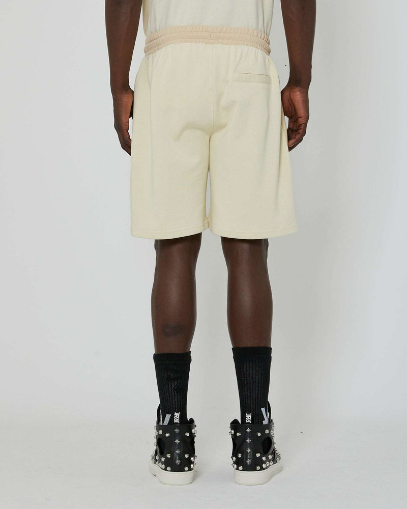 Bermuda shorts with printed logo on the front