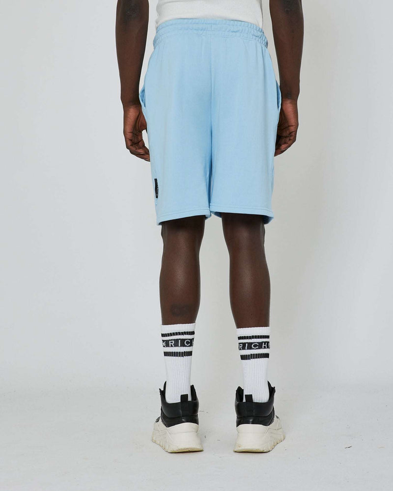 Fleece bermuda shorts with logo label