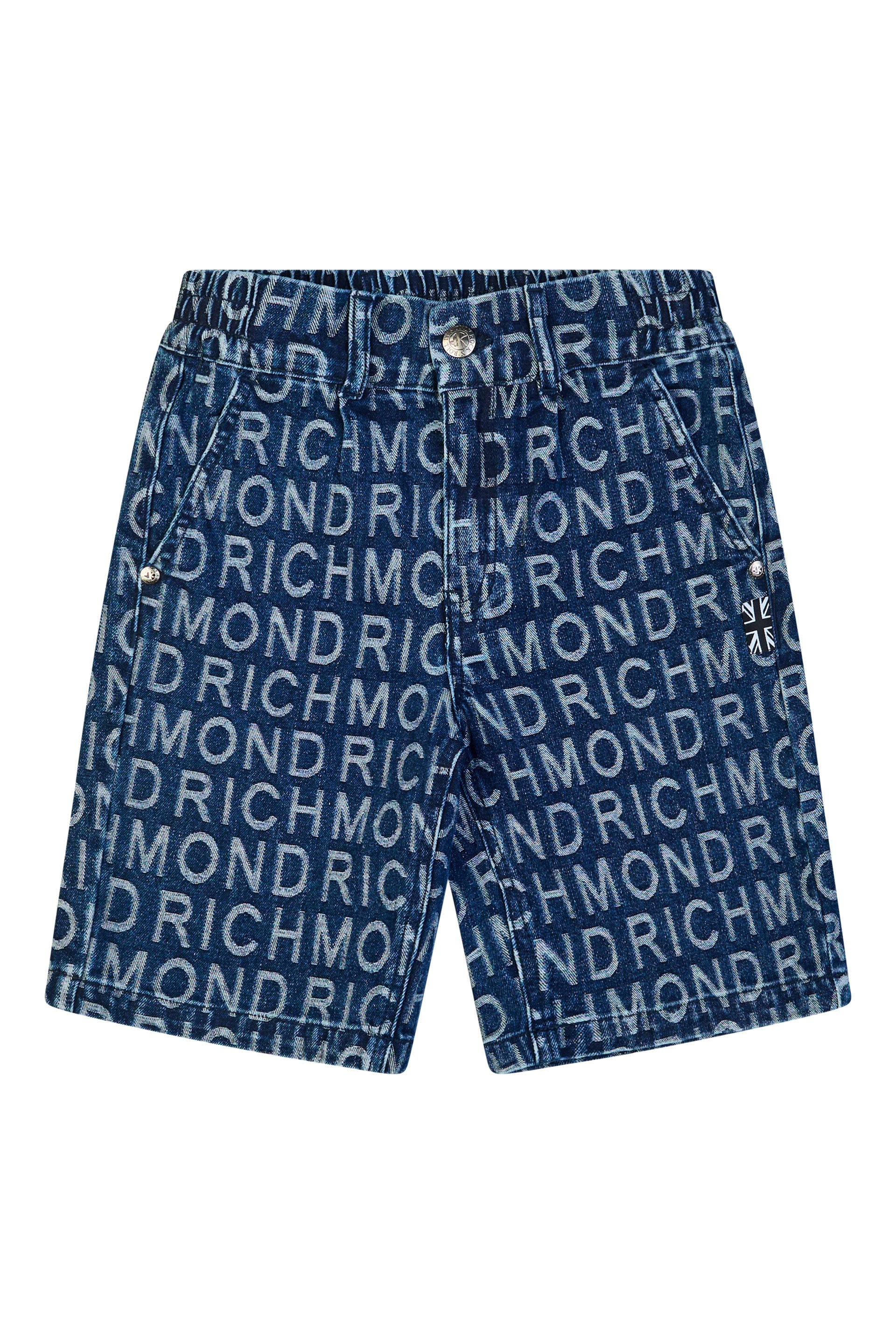 Bermuda in Jeans con Pattern All-Over John Richmond