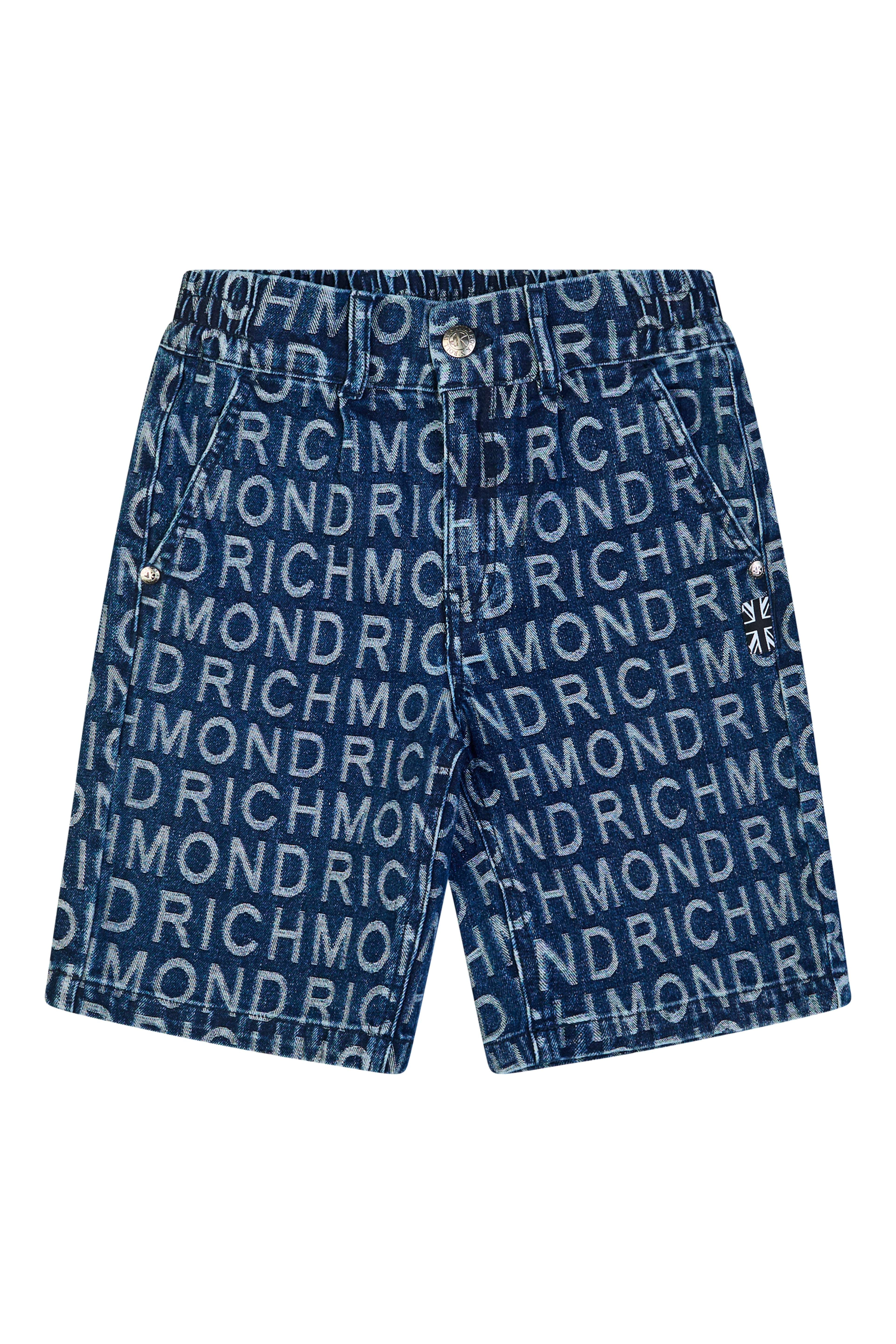 Bermuda in Jeans con Pattern All-Over John Richmond Bermuda