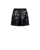 Bermuda in seta con stampa decorativa Bermuda