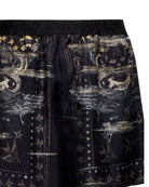 Bermuda in seta con stampa decorativa Bermuda