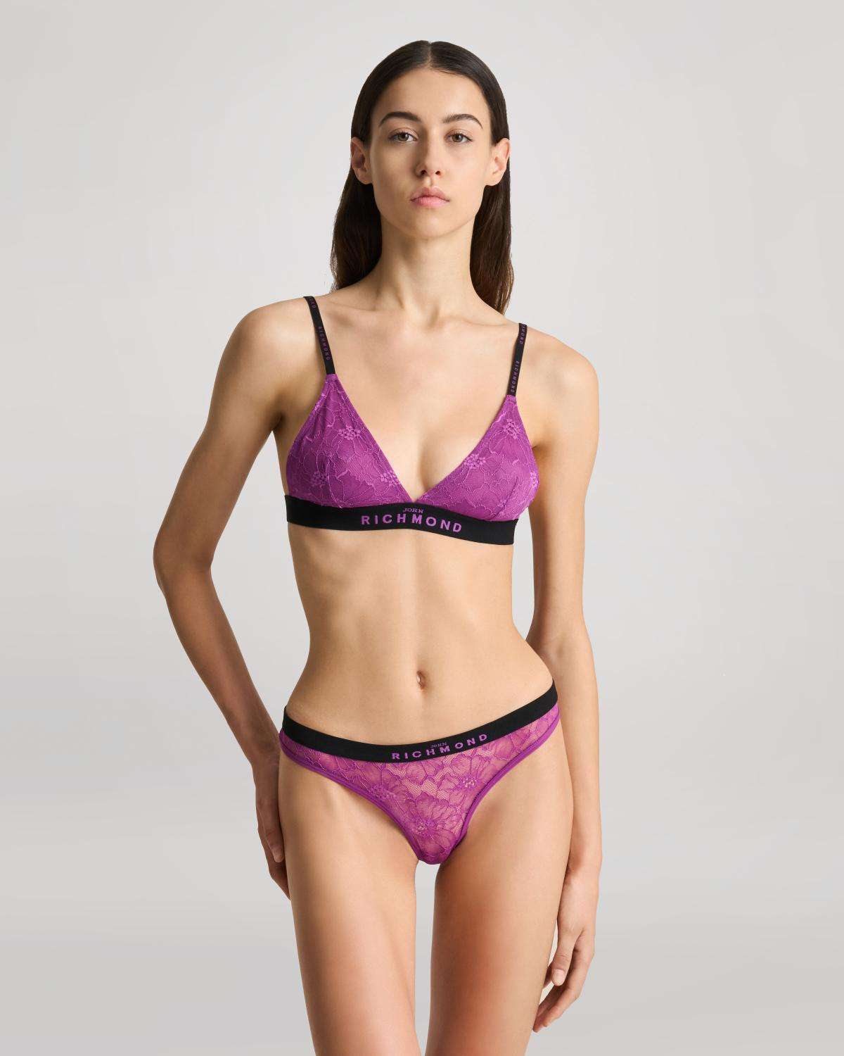 Bipack di perizoma in pizzo ricamato