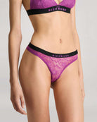 Bipack di perizoma in pizzo ricamato