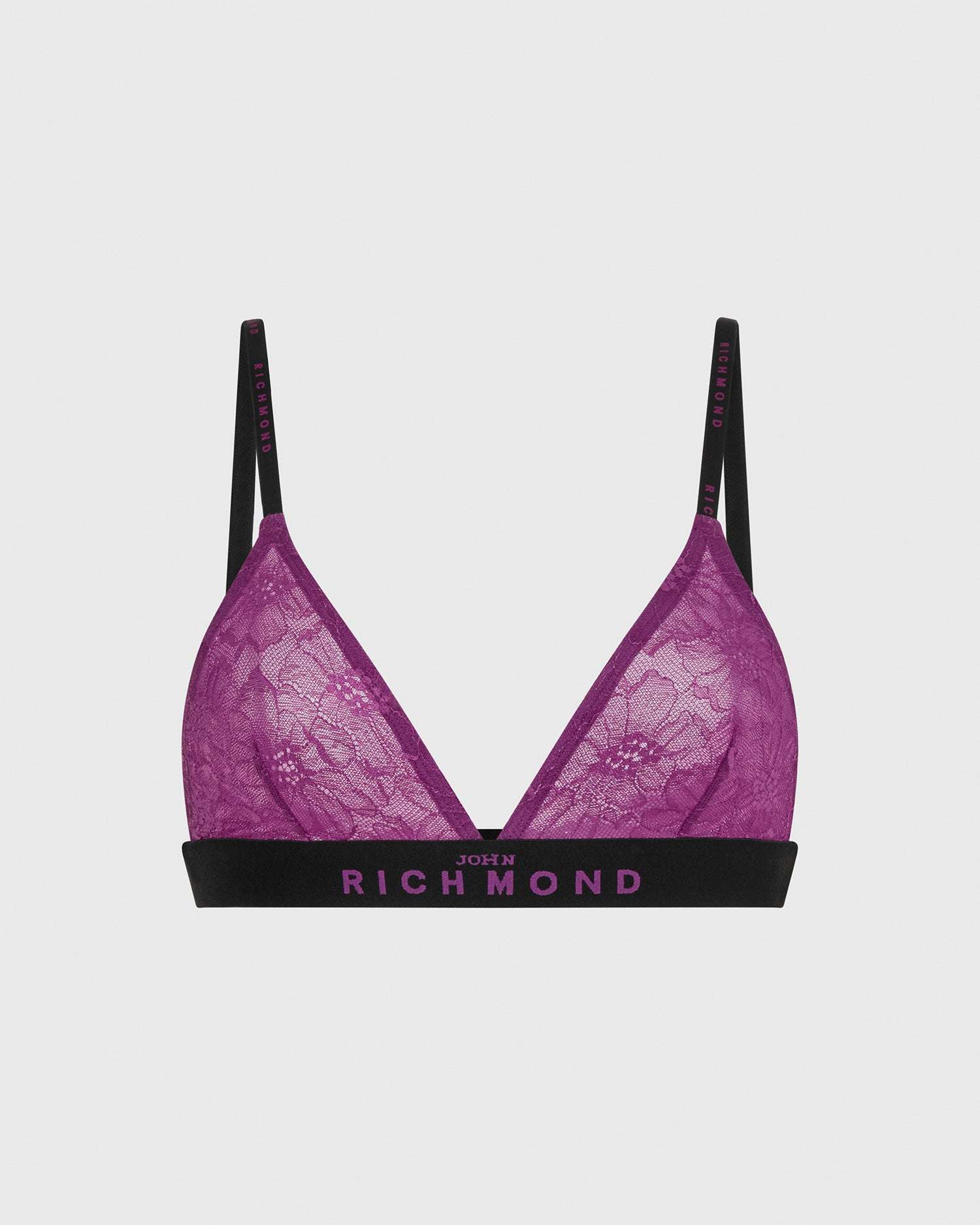 Bipack di reggiseni a triangolo in pizzo con logo UnderwearIntimo