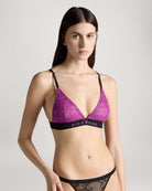 Bipack di reggiseni a triangolo in pizzo con logo UnderwearIntimo