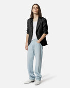 Blazer bianco rever ricamato Blazer