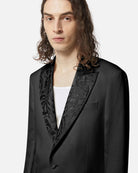 Blazer bianco rever ricamato Blazer
