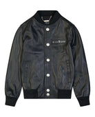 Bomber con bottoni a contrasto Capospalla