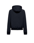 Bomber con cappuccio e zip frontale a doppio cursore Capispalla