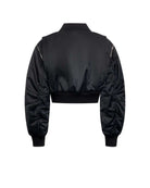 Bomber Corto con Maniche Arricciate Capispalla