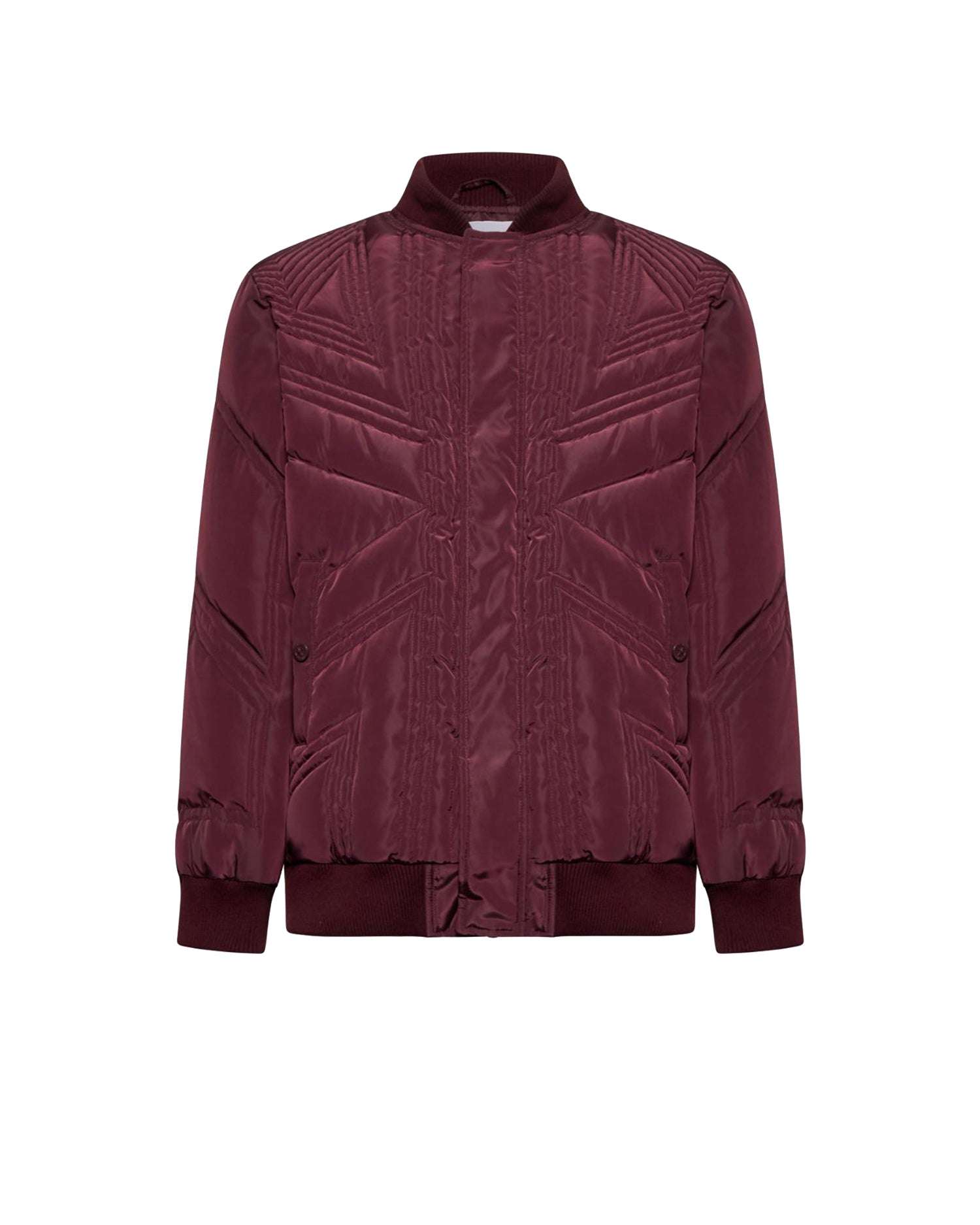 Bomber trapuntato con motivo Union Jack Capispalla