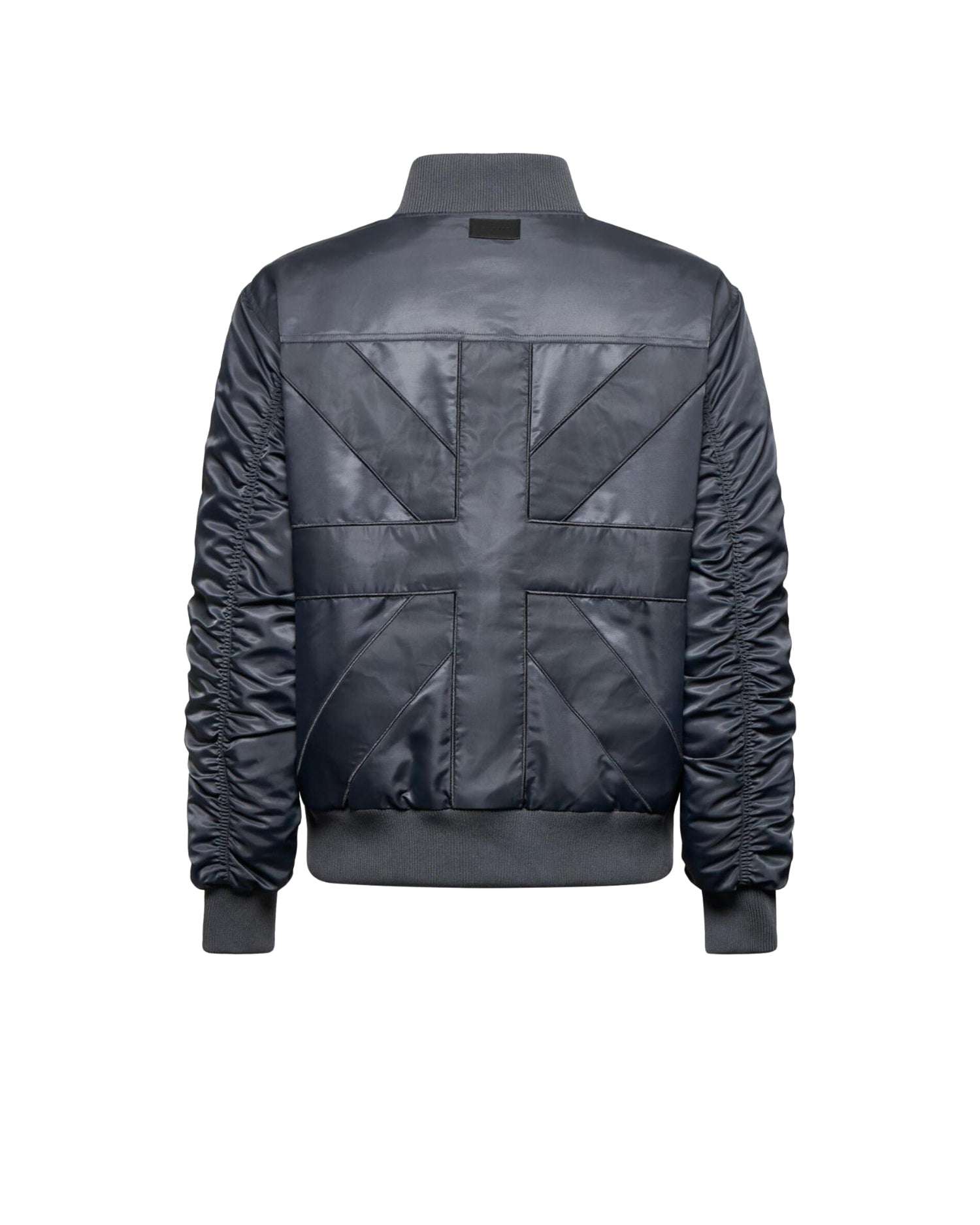 Bomber uomo con zip e maniche arricciate Capispalla