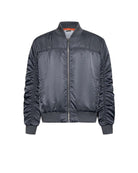 Bomber uomo con zip e maniche arricciate Capispalla