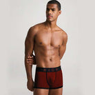 Boxer vita bassa con cuciture a contrasto