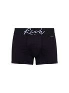 Boxer vita bassa in cotone pettinato con logo RICH UnderwearIntimo