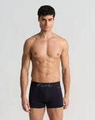 Boxer vita bassa in cotone pettinato con logo RICH UnderwearIntimo