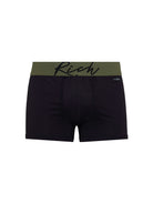 Boxer vita bassa in cotone pettinato con logo RICH UnderwearIntimo
