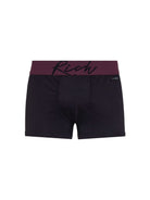 Boxer vita bassa in cotone pettinato con logo RICH UnderwearIntimo