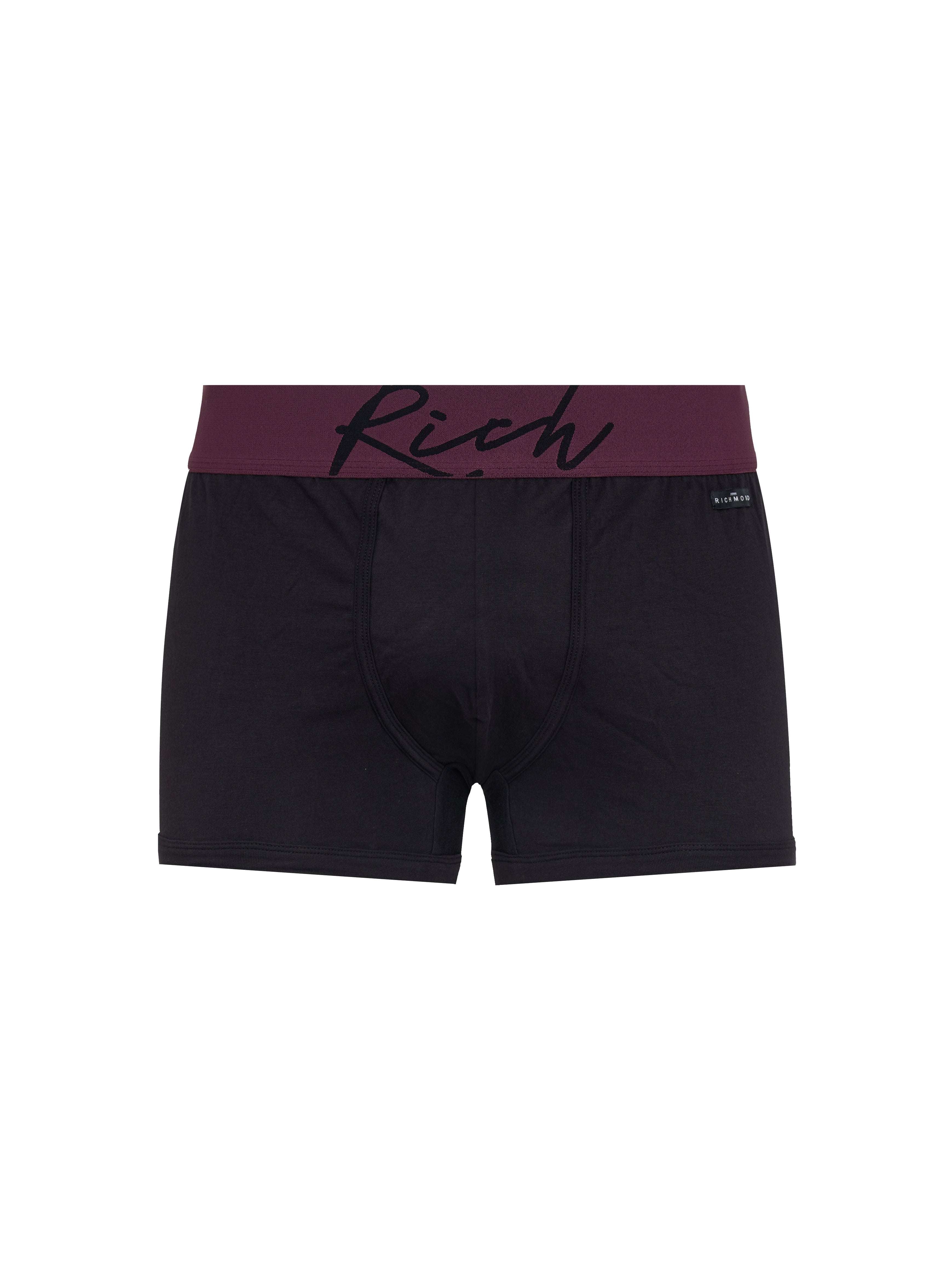 Boxer vita bassa in cotone pettinato con logo RICH UnderwearIntimo