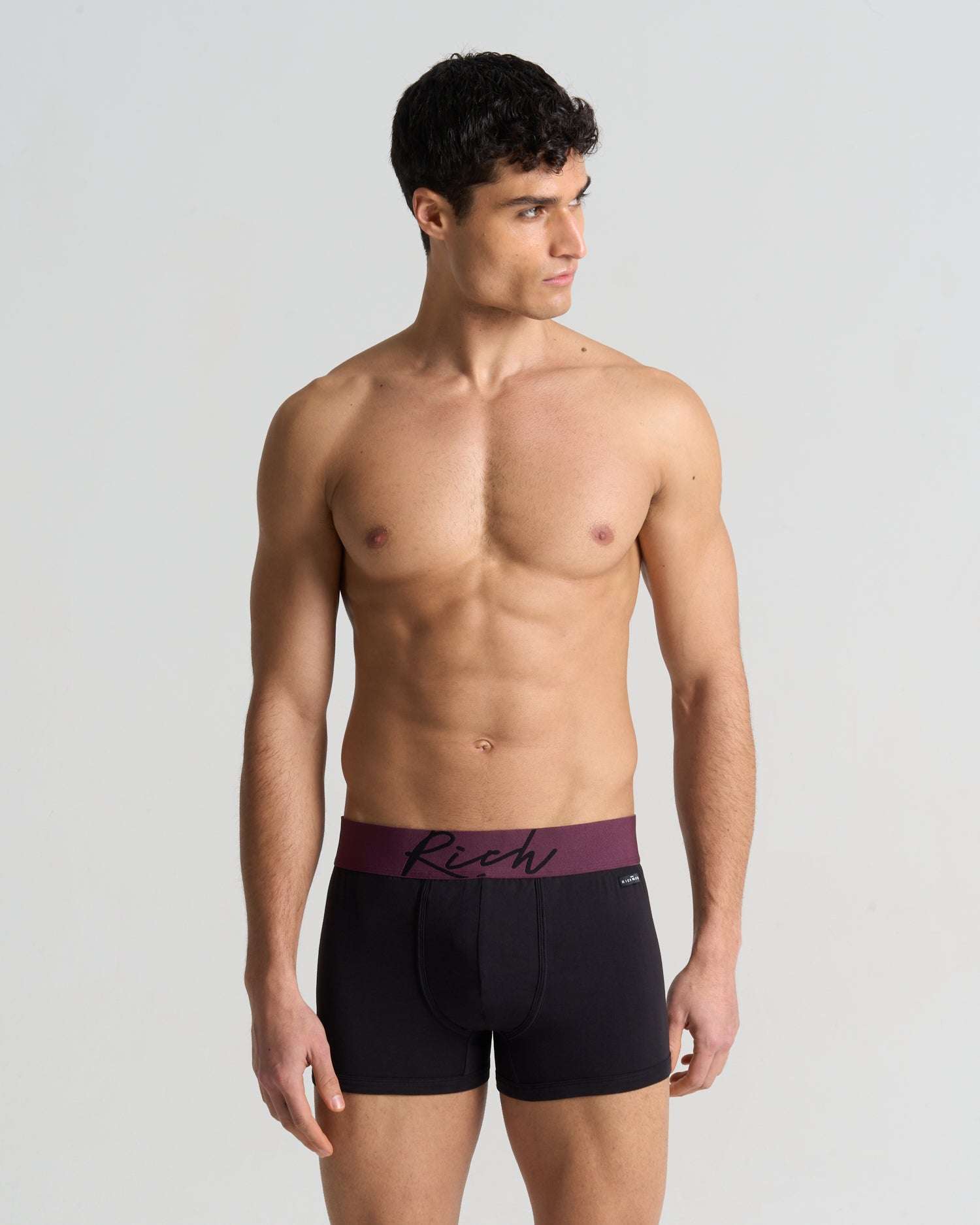 Boxer vita bassa in cotone pettinato con logo RICH UnderwearIntimo