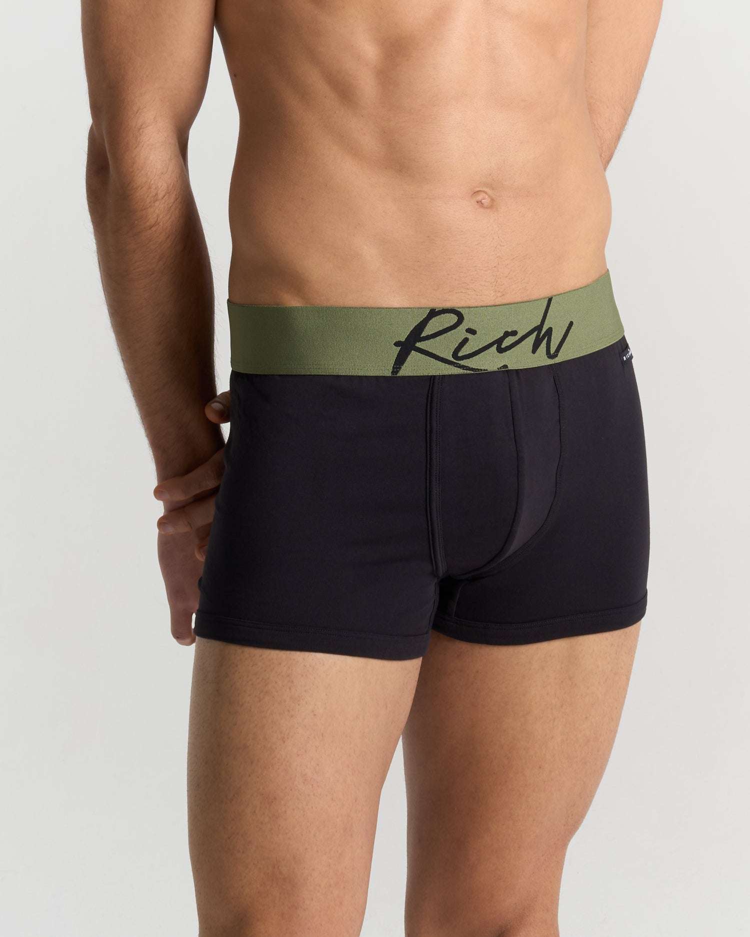 Boxer vita bassa in cotone pettinato con logo RICH UnderwearIntimo