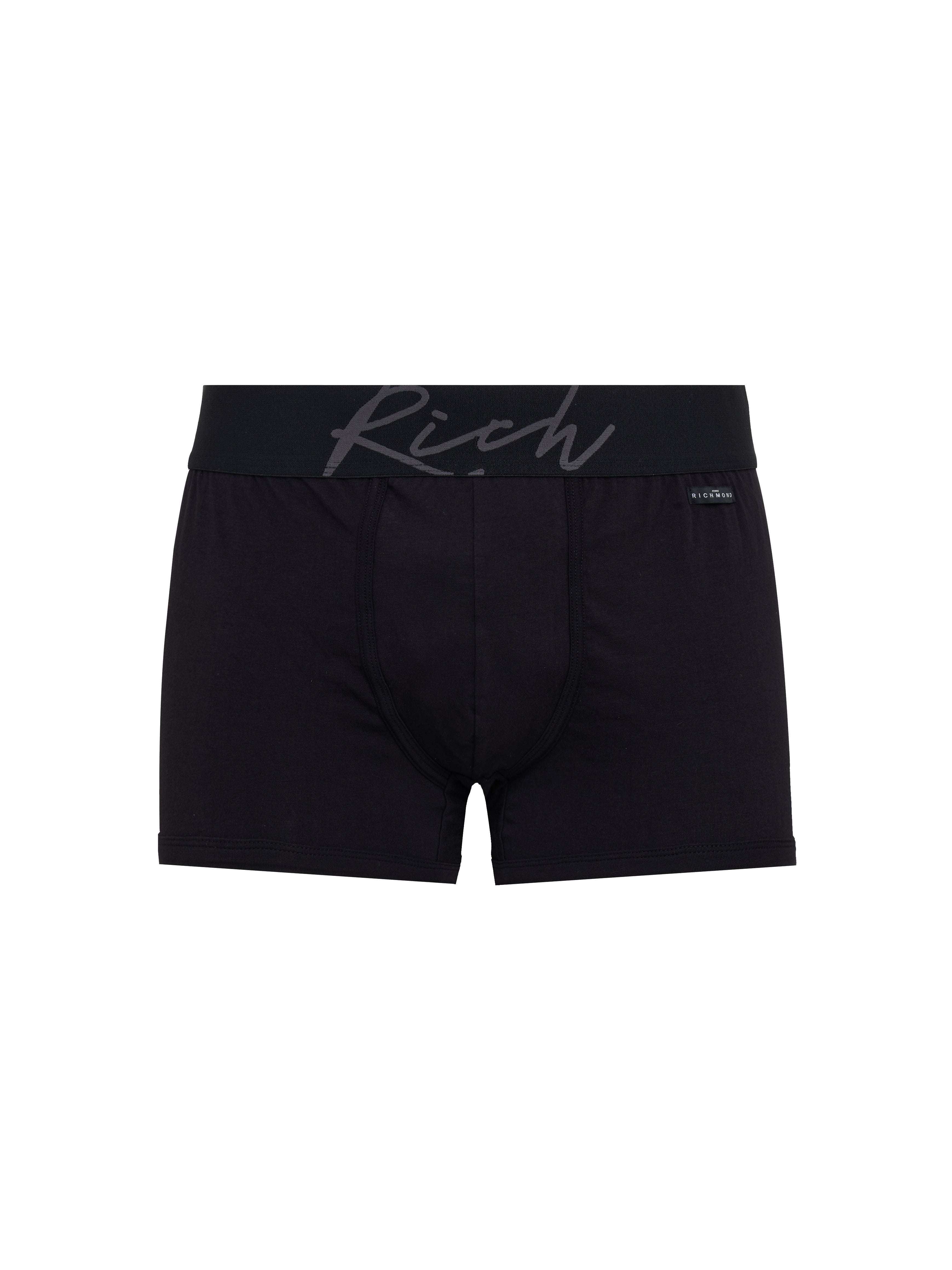 Boxer vita bassa in cotone pettinato con logo RICH UnderwearIntimo