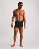 Boxer vita bassa in cotone pettinato con logo UnderwearIntimo